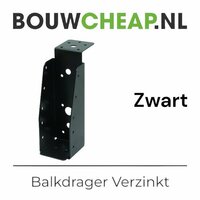 Balkdragers zwart met  lip 71x171