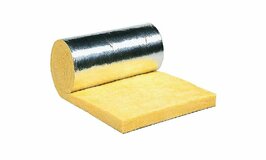 Glaswol isolatie met aluminiumfolie160mm R=4.0 // 120CM X 5MTR