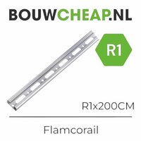 Flamco Montagerail R1 200cm - WIT