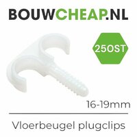 Vloerbeugel Dubbel Naturel 16-19mm - 250 stuks