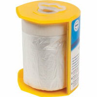 SCHILDERS TAPE MET AFDEKFOLIE 55CM X 33MTR INCL HOUDER MET SNIJRAND