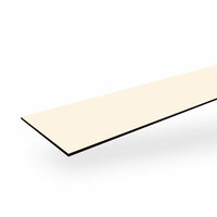 Boeistroken 6mm Cremewit RAL 9001 30cm x 305cm ( 10 gratis schroeven in kleur)