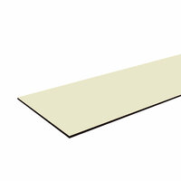 Boeistroken 6mm Creme RAL 1013 40cm x 305cm ( 10 gratis schroeven in kleur)