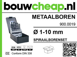 Metaalborenset Ø 1-10 mm